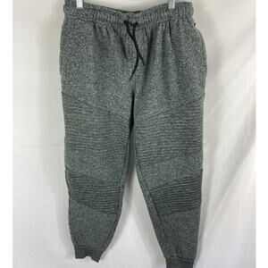 Leg3nd Heather Grey Black Moto Sweatpants Size Large